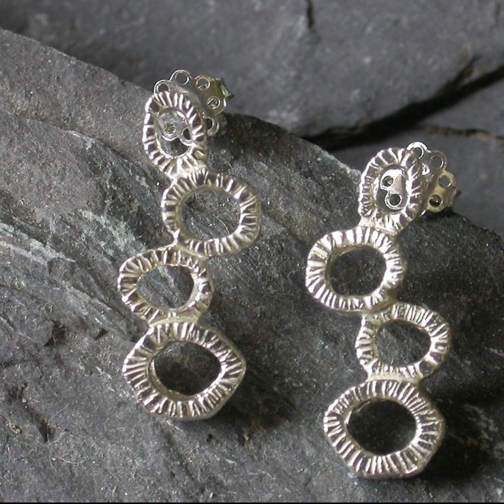 Beautiful Florentine Style Earrings 100% Italian